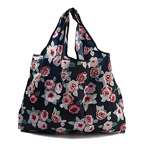 BEEFLYING Reusable Shopping Bags for Groceries Foldable Waterproof, 3 Pcs