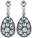 Produktbild Konplott Ohrstecker Tears of Joy - white crystal - size M - antique silver