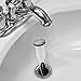 PF WaterWorks PF0250 EasyPOPUP Patented Universal Bathroom Sink Pop-Up Stopper, Easy Install/Remove Design, No Disassembly, Fits BallRod Pop-Up Drains, 5-1/2 in Tall 1.5 in. Cap Dia. Chrome