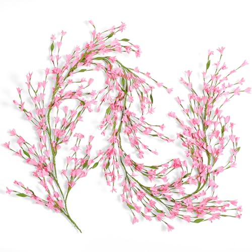 Canlierr 1 Pack 71 Inch Artificial Forsythia Branches Faux Flower