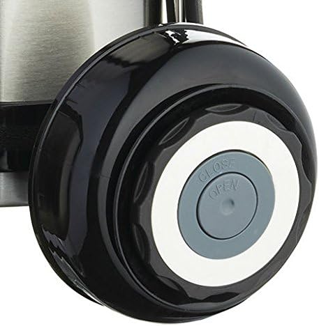 Miniatura 3 de MasterClass - Frasco de vacío con asa, acero inoxidable, para bebidas frías y calientes, 1 litro, color plateado