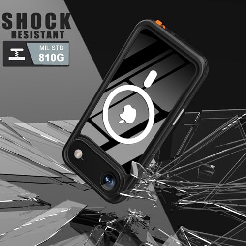 Comboproof for iPhone Air Case: Waterproof Phone Case Shockproof Dustproof IP68 Full-Body Hard Case Built-in Screen Protector Underwater Outdoor Waterproof Cover for iPhone Air,6.5 in (Black) by Comboproof - Used condition - Image 5