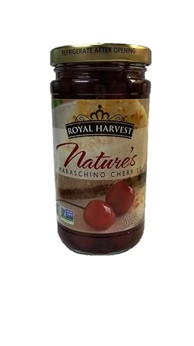 Miniatura 4 de Royal Harvest Cerezas de maraschino burdeos con tallos, 72 onzas