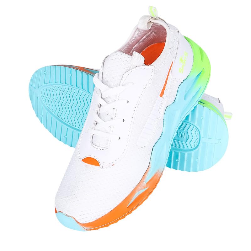 Image of Snatch Breathable Sports Shoes for Men | Lightweight PU Mesh Running & Walking Sneakers | Slip-Resistant Lace-Up Gym Shoes for Training, Gym Hair & Beard Trimmer Included