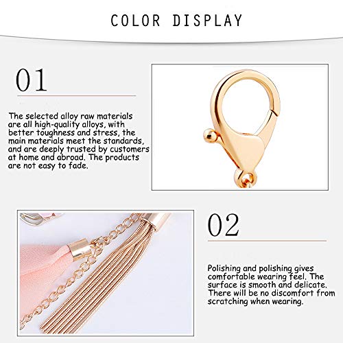 Koobook 1Pcs Rose Flower Keychain Crystal Bow Chain Tassel Key Ring Bag Charm Pendant #TOP1