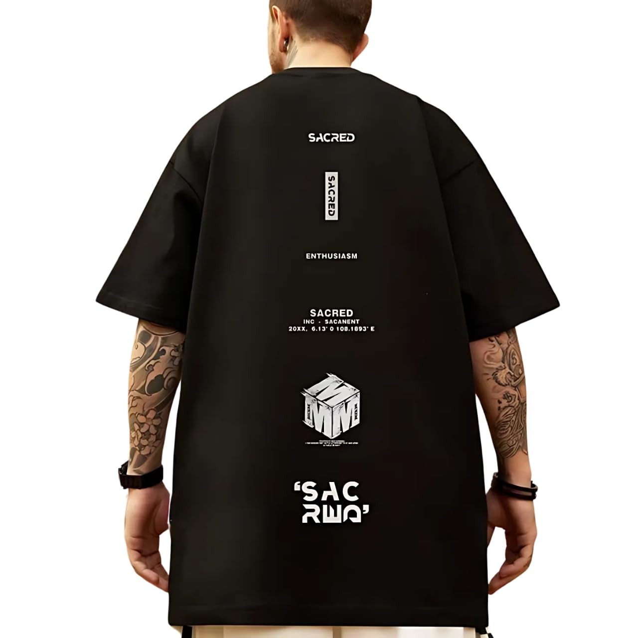 tシャツ メンズ 半袖 大きいサイズ バックプリント 速乾 ジム 筋トレ ビッグ…
