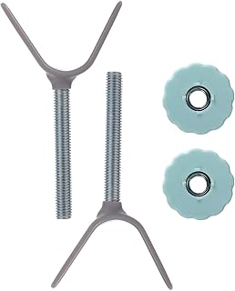 Baby Gate Stairs Banister Adapter Extra Long M10(10mm), 2 Pack Y Threaded Spindle Rods Mounting Kit for Pressure Mounted Child & Pet Safety Gates with Extra Long Wall Mounting Screws Rod & Bolts