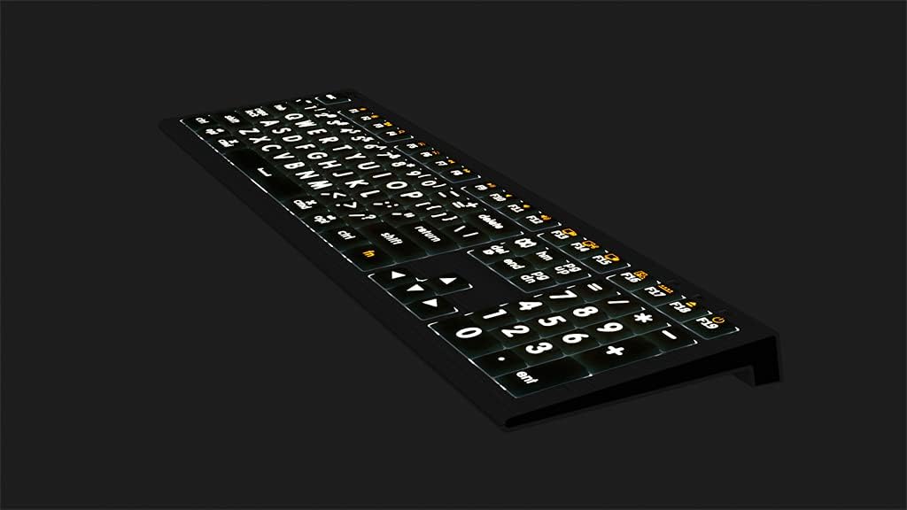 LogicKeyboard Designed For XLPrint MAC Astra White Compatible with Mac OS 10.6 and later versions - Part # LKBU-LPWB-AMBH-US