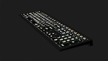 Logickeyboard 'Astra2' with Large Print Backlit White Letters on Black Keys Made for Mac p/n LKB-LPWB-A2M-US