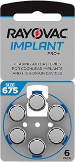 RAYOVAC® Size 675 COCHLEAR IMPLANT Batteries (6 Pack)