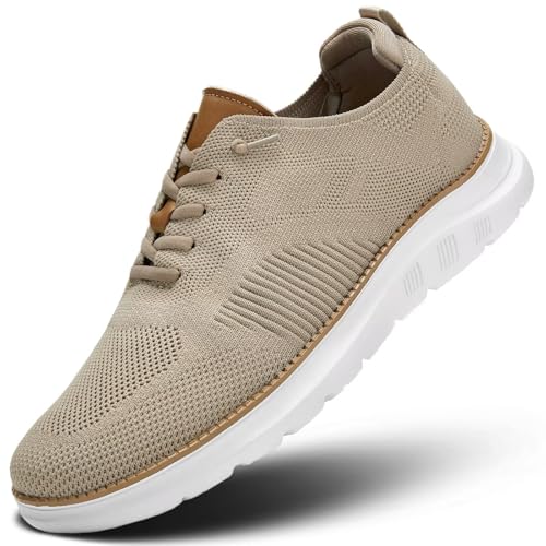 Men's Slip in Oxfords Casual Dress Boat Shoes Fashion Walking Sneakers Mesh Business Work Lightweight Soft Sole