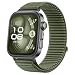 Produktbild GIOPUEY Armband Kompatibel mit Huawei Watch Fit 4 Pro/Fit 4/3, Geflochtenes Nylon Armband [unisex] elastisch Ersatzarmband - DarkGreen