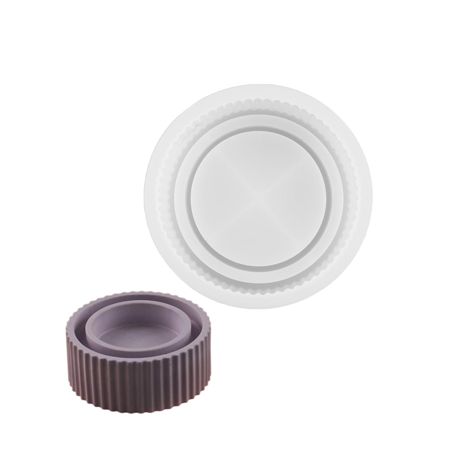 NEWFT Silicone Mold Crafting Candle Holders Candle Storage Base Suitable for Home Decors Enthusiasts Present