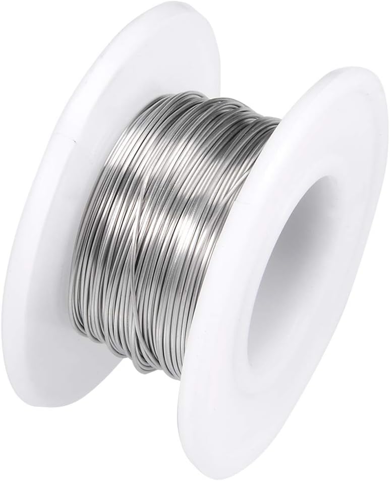 sourcing map 0.4mm 26AWG Heating Resistor Wire Wrapping Nichrome Resistance Wires for Heating Elements 33ft