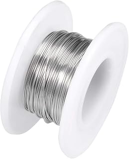 sourcing map 0.4mm 26AWG Heating Resistor Wire Wrapping Nichrome Resistance Wires for Heating Elements 33ft