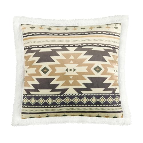 Image of Paseo Road Indigo Hill by HiEnd Accents Desert Sage 18x18 Gray Throw Pillow