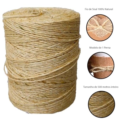 BARBANTE DE SISAL LASIS 2MM 500M 500/1