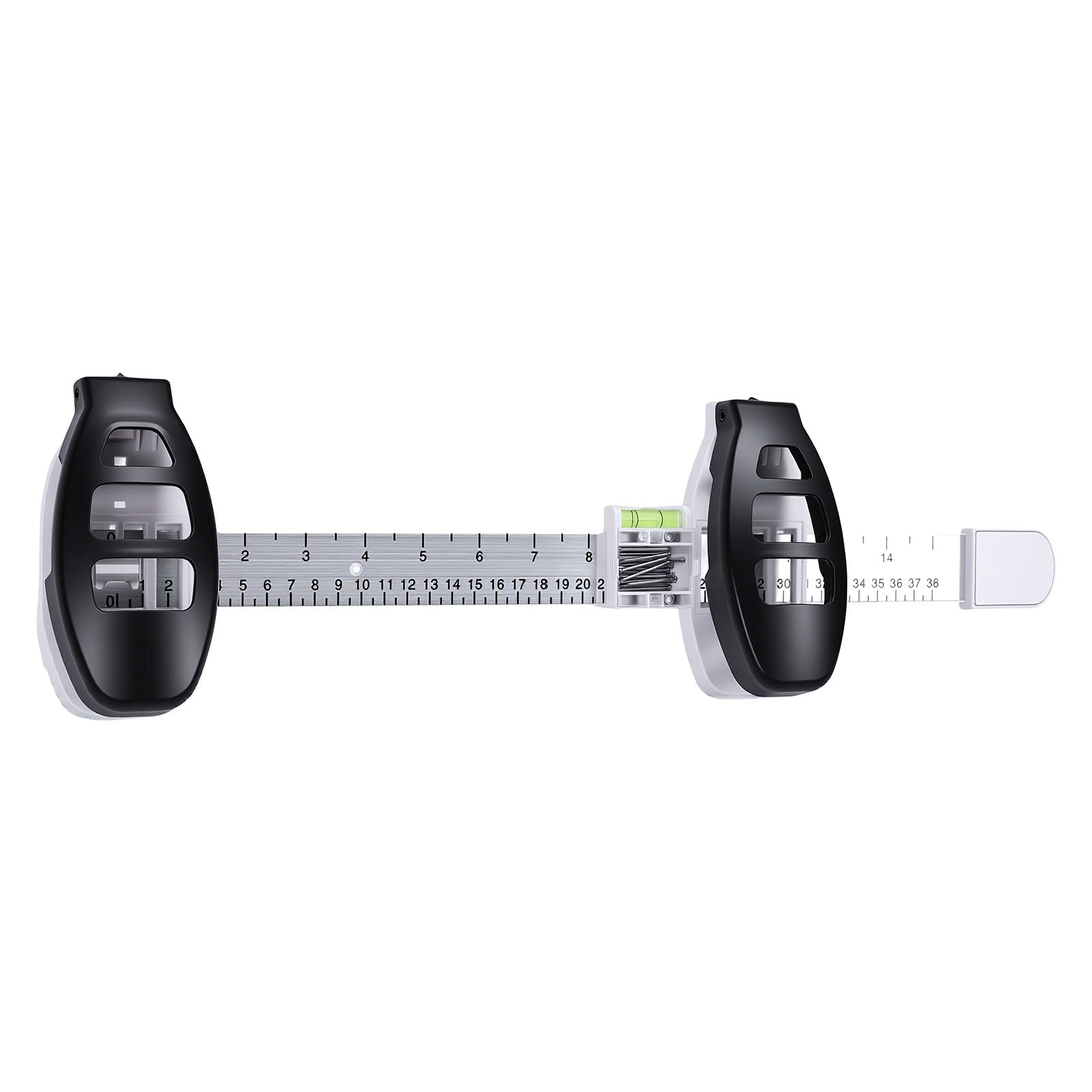 Alomejor Bilderaufhängung-Wasserwaage mit Nagelpositionsmarker, 5,3x18,7
