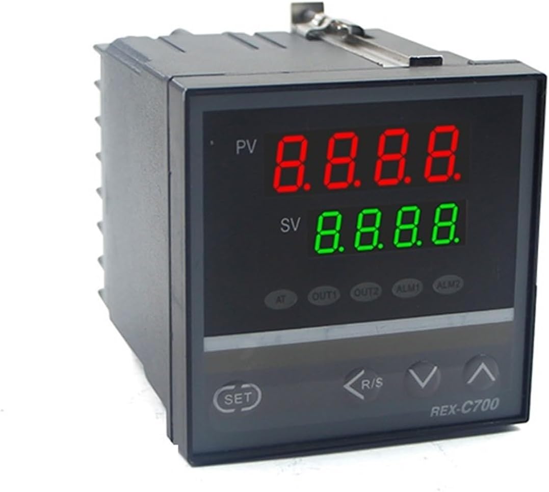 REX C700 72 * 72mm 800 Degree Input K J PT100 0-10V 4-20mA PID Output SSR Relay 220V 24V 380V Thermostat Temperature Controller(1ALM+0-10V PID,24V 0-10V IP)