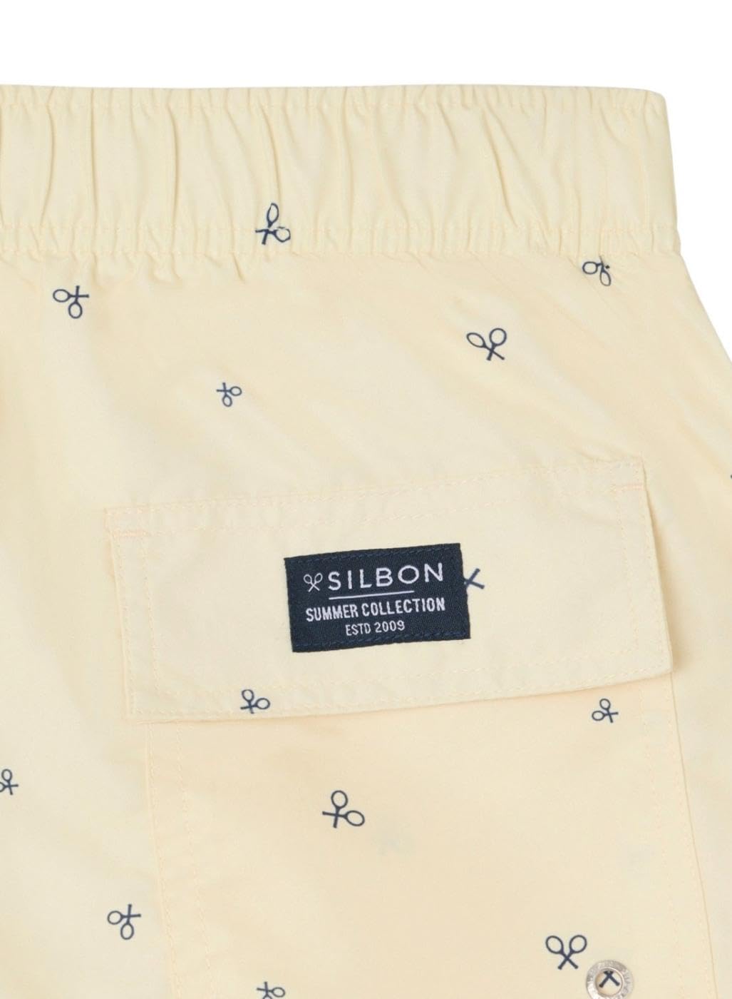 SILBON Bañador Miniraquetas Amarillo para Hombre Talla XL