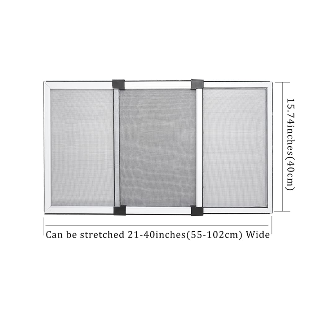 Snapklik.com : FLYZZZ Adjustable Window Screen Horizontal