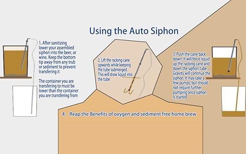 Miniatura 6 de Sifón automático de embotellado, sifón automático con tubo de plástico para cerveza, cubo de vino, botella de Carboy, cerveza casera, elaboración de
