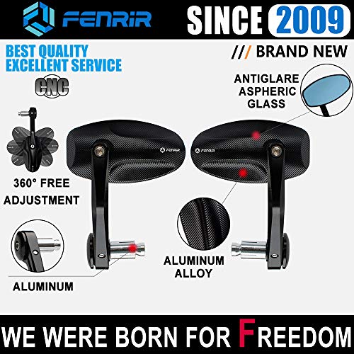 FENRIR CNC Cafe Racer Mirrors