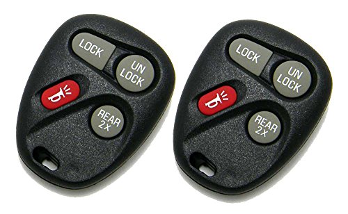 Pair Of Oem Gm 4-Button Keyless Entry Remote (Fcc Id: Abo1502T / P/N: 16245100-29, 16245100) With Rear 2X #TOP1