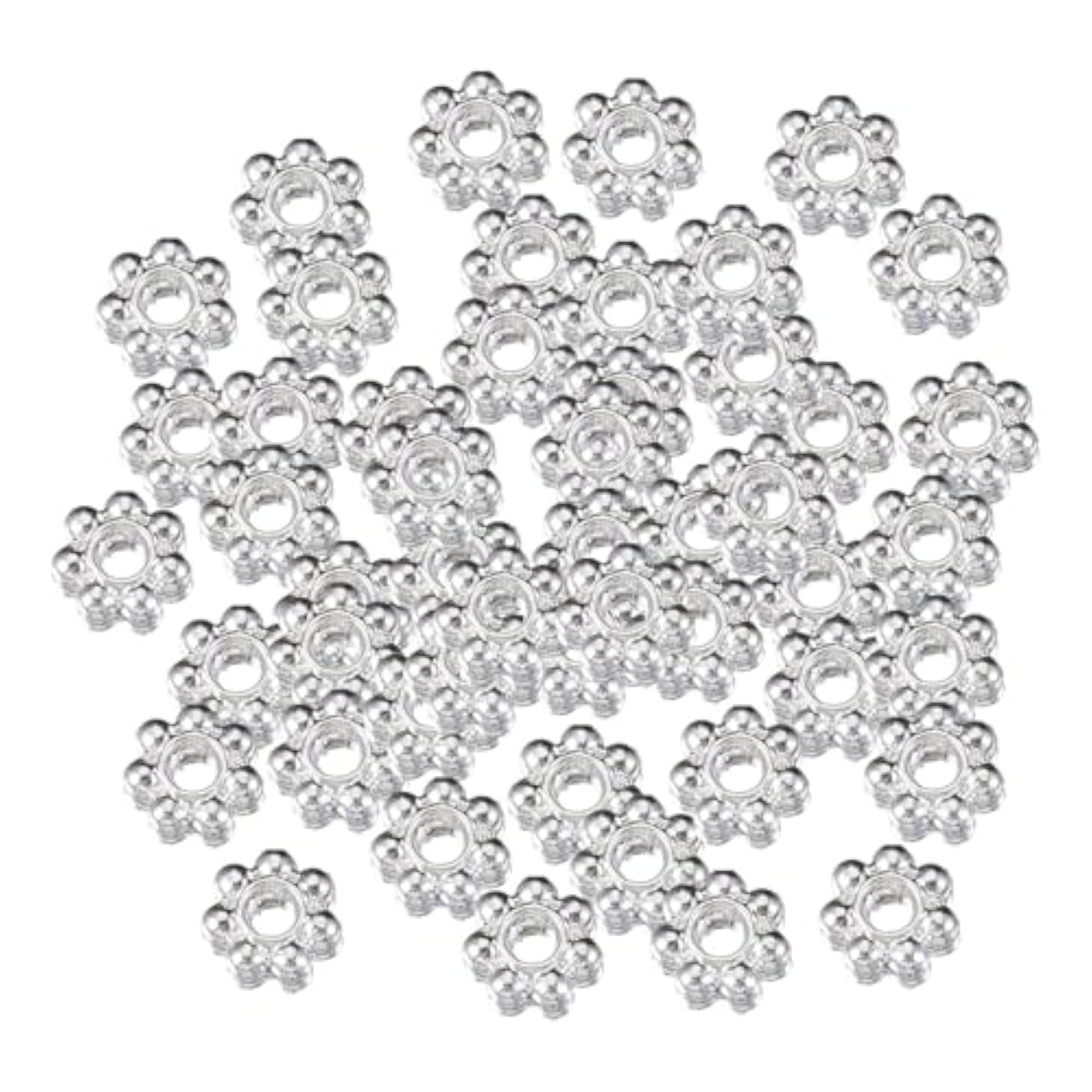 100Pcs Daisy Flower Spacer Beads for DIY Jewellery Making