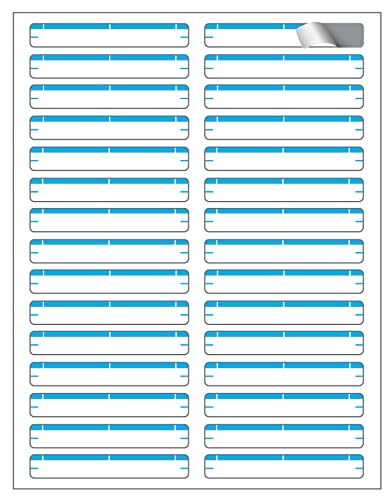 Maco Laser/Ink Jet Light Blue File Folder Labels, 2/3" X 3-7/16", 30 Per Sheet, 1500 Per Box (Ml-Ff34) #TOP2