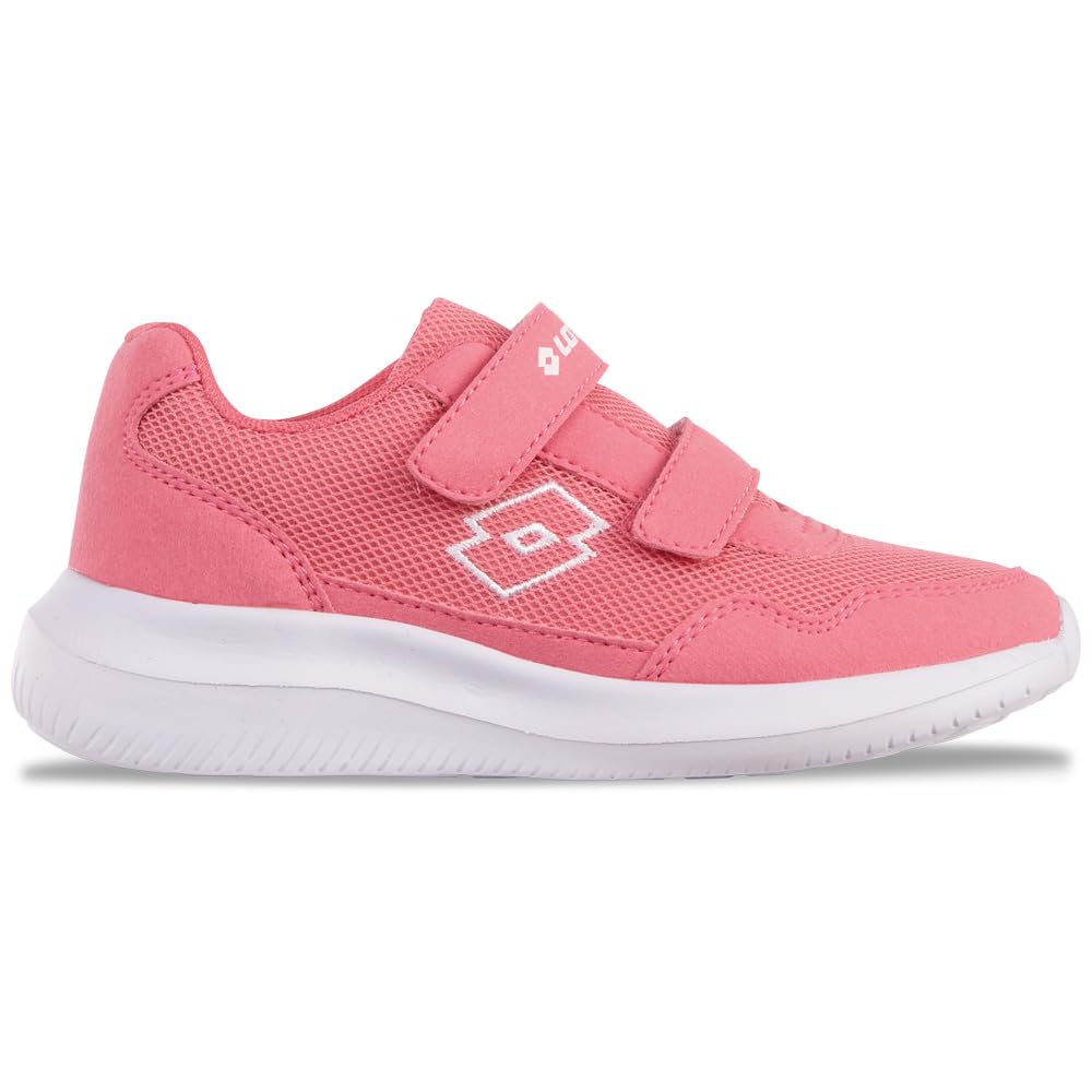 LOTTO Unisex Kid's Connect Vl K Sneaker, Lt Pink White, 9.5 UK Child