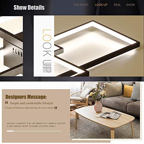 Lampe de salon LED réglable par télécommande pour grand éclairage design - 6
