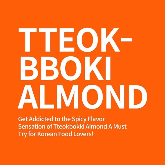 [HBAF] Korean Tteokbokki Seasoned Almonds Nut Protein Snack 1x190g