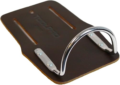 ToolPro Hammer Holder - Oil Tanned for Drywall Equipment, Screws, Hammers, Pliers for Construction, Carpentry, Roofing, and DIY Projects (Hammer Holder - Oil Tanned)