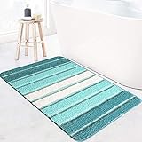 Lavable a máquina: la alfombra de baño antideslizante se puede lavar a máquina, se seca rápidamente y es fácil de limpiar, lo que ahorra tiempo y esfuerzo. Secar de forma natural al sol o secar en tambor a baja velocidad y agitar para darle la forma original. Después de un uso y lavado repetidos, el color aún puede permanecer brillante y fresco.