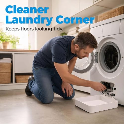 Leak-Proof Washing Machine Drain Tray with Drain Funnel - Easy Install Drainage Pan for Laundry Rooms, Apartments & Basements - Image 8
