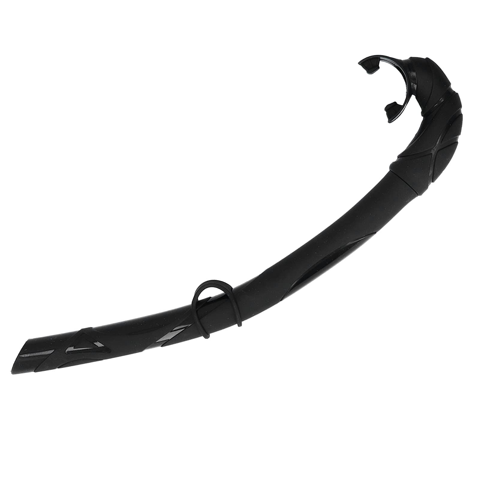 Breathing Tube, Gel Air Tube Diving Tube Snorkel Mouthpiece for Adults and Children for Swimming Diving (Black)