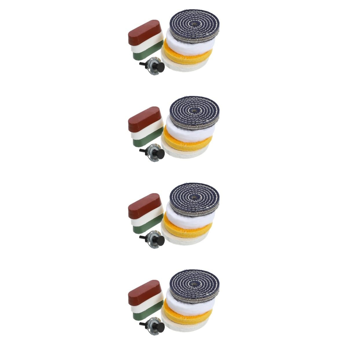 4sets Ruote Polishing e Buffing Compounds Per Finitura Accessori Per Lucidatura