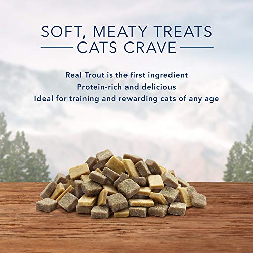 Blue Buffalo Wilderness Grain Free Soft-Moist Cat Treats, Chicken & Trout 2-Oz Bag #TOP2