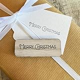 Merry Christmas Rubber Stamp for Crafts – Perfect for Card Making, Scrapbooking, and DIY Holiday Projects