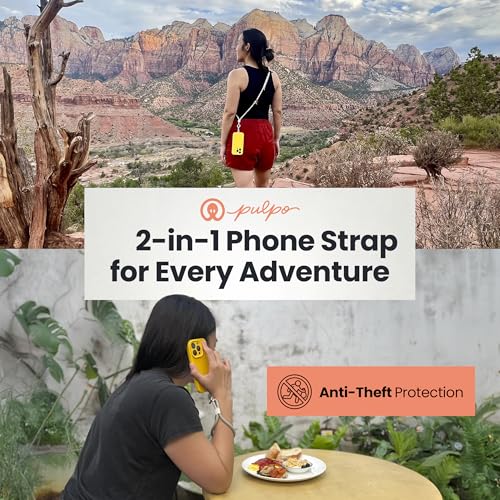 Pulpo 2 in 1 Anti Theft Phone Lanyard and Wrist Strap for iPhone and Android, Adjustable Cell Phone Leash and Universal Tether, Hands Free Strap for Travel Running and Everyday Use, Sage by Pulpo Safety Phone Leash - Used condition - Image 6