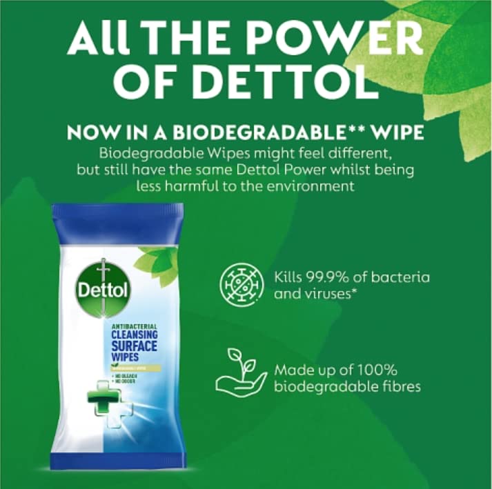 Image of Dettol Cleaning Surface Wipes 110 Wipes