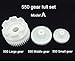 550 Full Set of Motor Gear Box Large Gear Middle Gear Small Gear for Kids Ride On Car, 550 Gearbox Accessories Electric Ride-On Replacement Parts