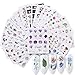 48 Sheets Mixed Nail Art Stickers, AKWOX Nail Art Water Transfer Sticker Home Manicure Decals with Flowers Feather Animal Cat for Women Toenails and Fingernails Decor DIY Nail Tips