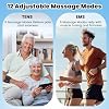MASTOGO Wireless TENS Unit Back Pain Relief Massager- Muscle Stimulator Machine - Wireless TENS Unit Muscle Stimulator- tens Unit