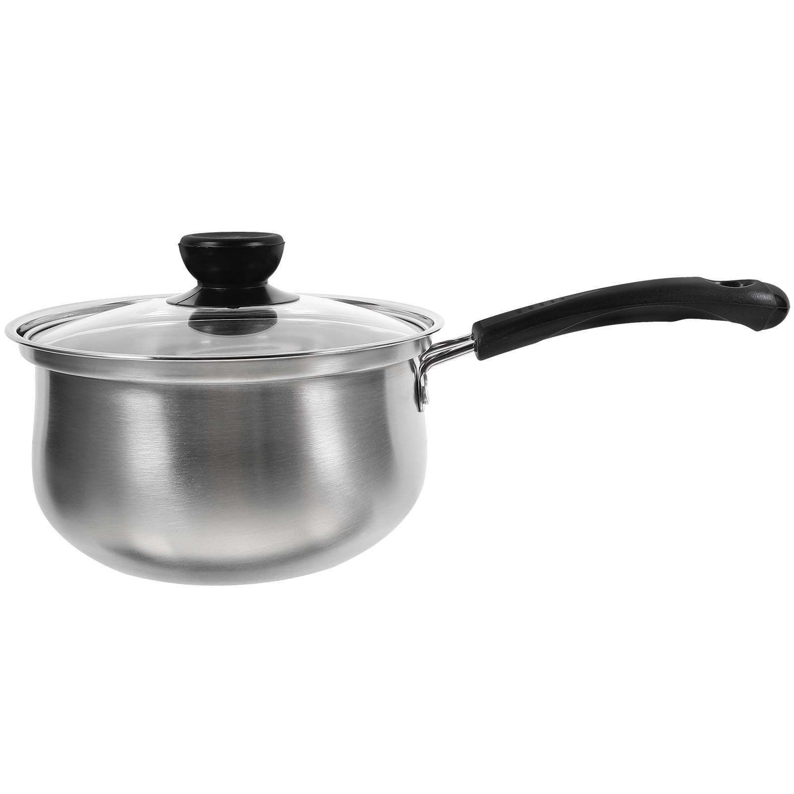 Cacerola de acero inoxidable apta para hornear con tapa de vidrio