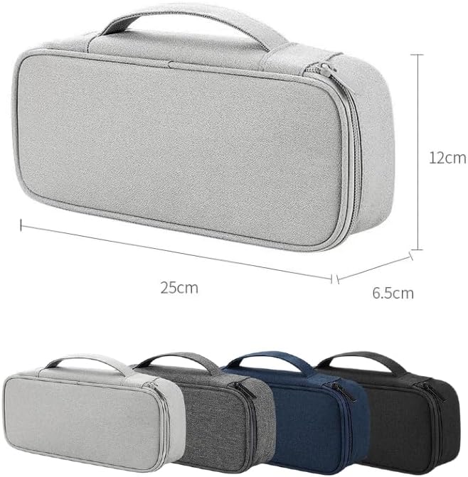 Miniatura 4 de Travel Essentials Tech Pouch - Funda organizadora de artículos electrónicos con divisores extraíbles para cargadores, cables y accesorios, portátil