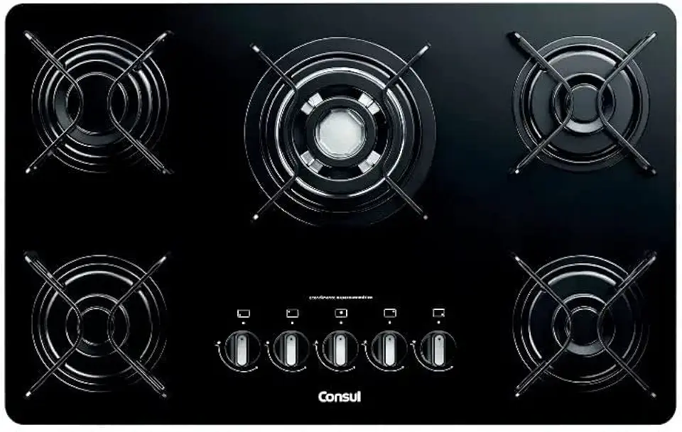 Consul Cooktop 5 Bocas Preto Cdd75Aeuna Bivolt