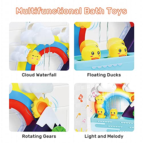Baby Bath Toy, Interactive Light Up & Musical Bathtub Toys For Toddlers, Floating Squirting Toys For Boys And Girls #TOP2