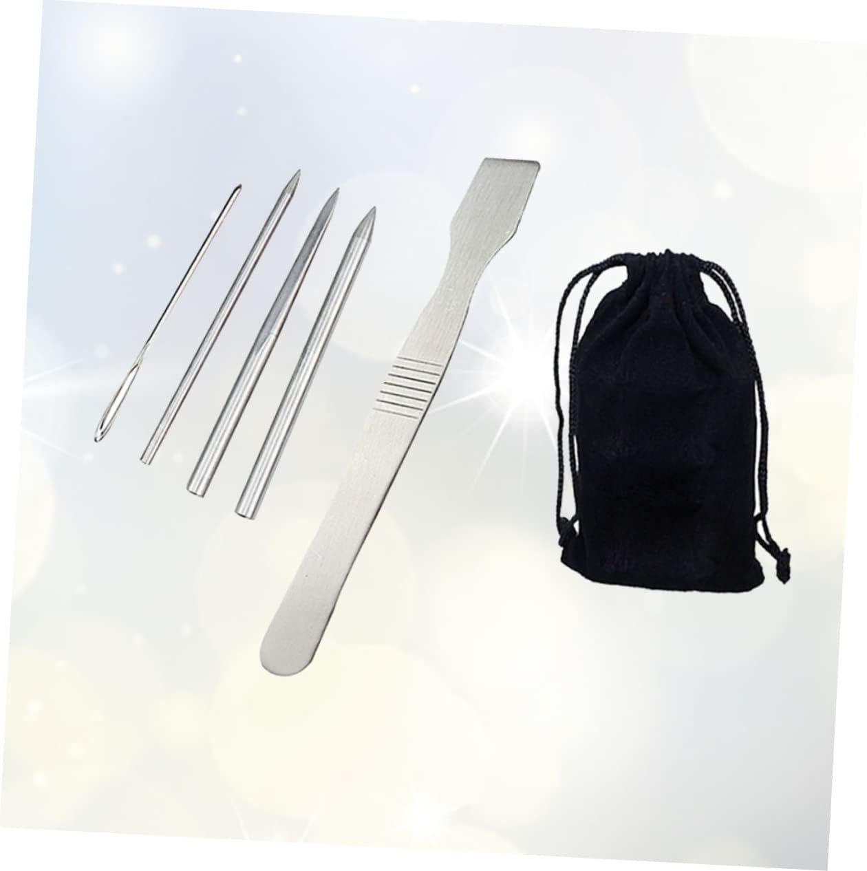 IWOWHERO Lacing Needles Kit 10 Pcs Set Smoothing Tool for DIY Bracelets Jewelry and Craft Projects